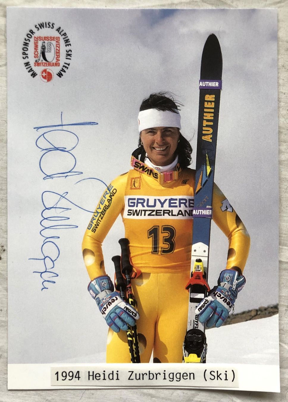 Autografi: Orig. Autogramm - HEIDI ZURBRIGGEN – Usato da Schaffhausen venduto da durruti