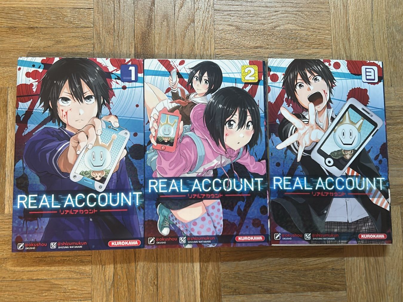 Fumetti: Manga REAL ACCOUNT, vol 1-3 – Usato da Genève venduto da katjaingeneva