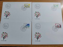 FP2005 - 4 FDC Pro Patria 2005