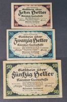 10 + 20 + 50 HELLER / KÄRNTEN 1920