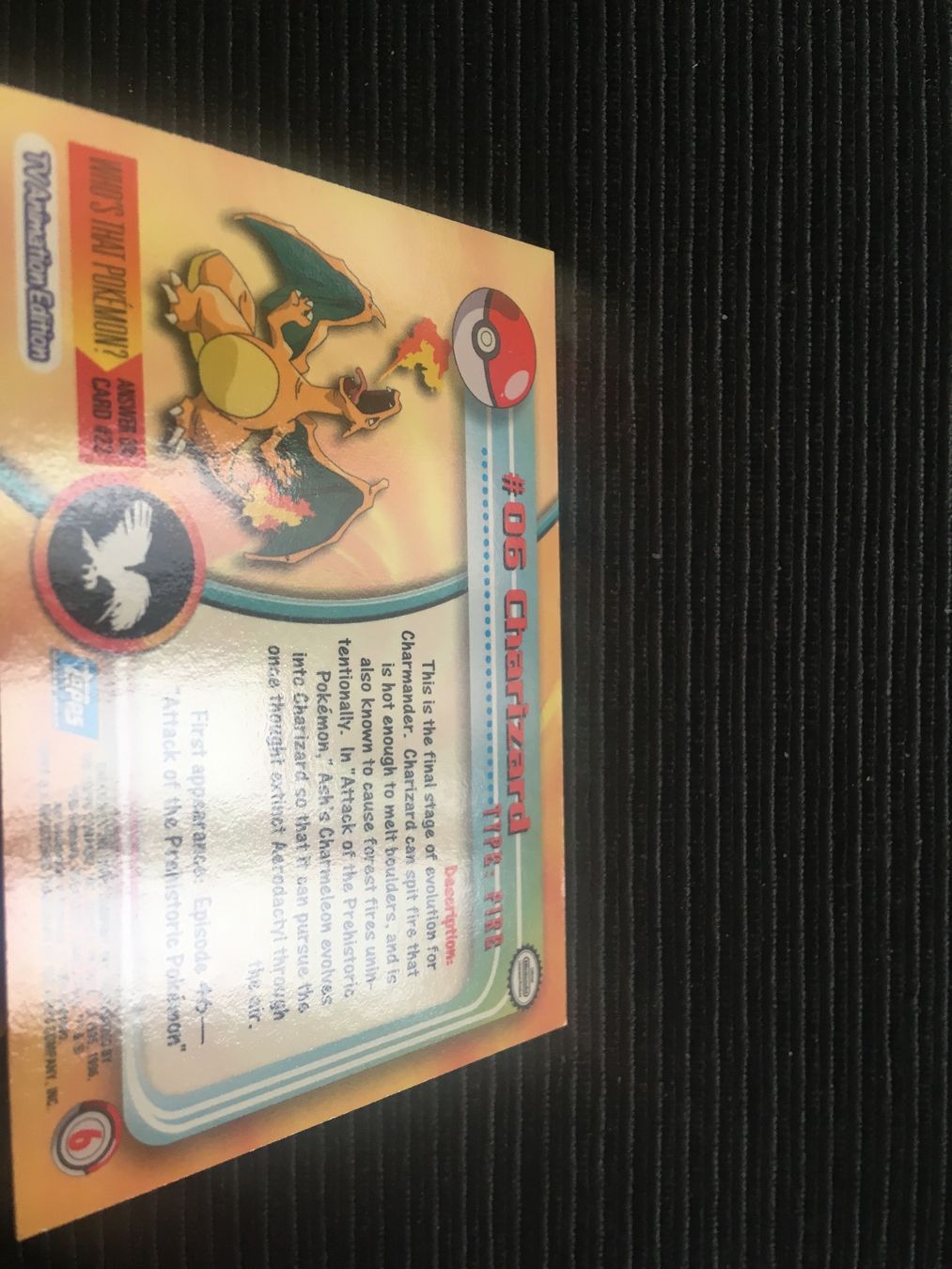 Pokémon Sammelbilder & Trading cards: Pokemon Charizard Non Holo 1.Edition Logo blau Topps Mint – Neu (gemäss Beschreibung) aus Wabern von Collectfun 2