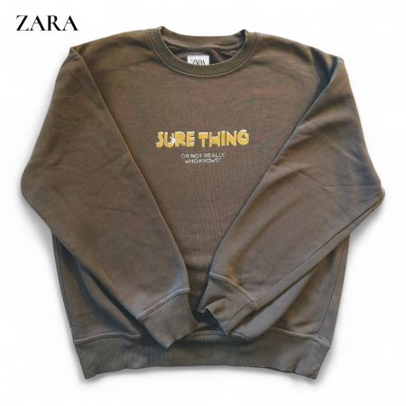 ZARA Pullover Sweatshirt Braun Gr.164 / 13–14 Jahre