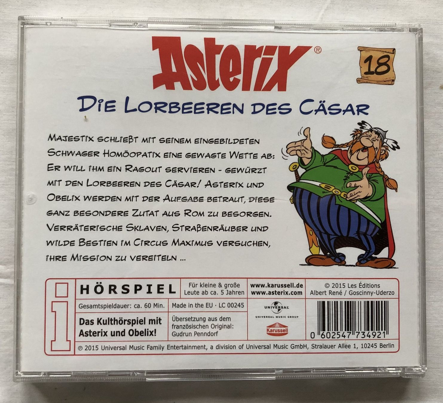 CD: Asterix - 18 - Die Lorbeeren des Cäsar - Hörspiel - CD – Usato da Schaffhausen venduto da durruti 2