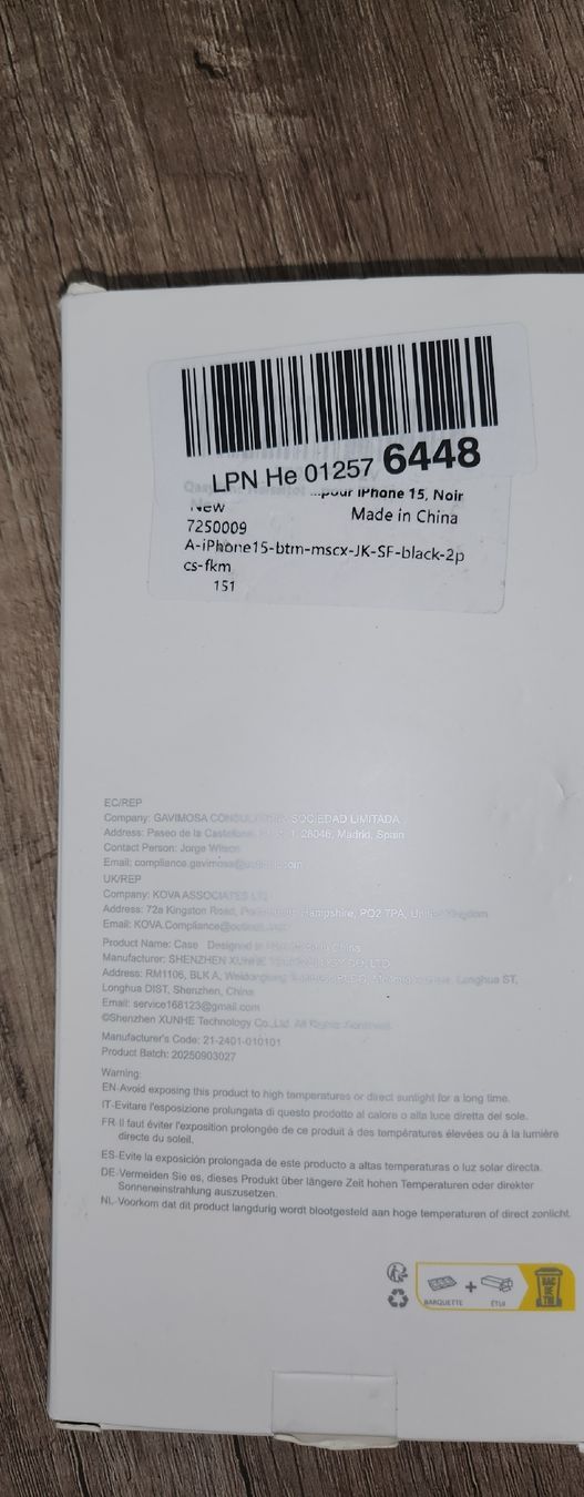 Covers & Schutzfolien: iPhone 15 Schutzhülle Noir neu – Neu und originalverpackt aus Oberwil BL von Gismo14