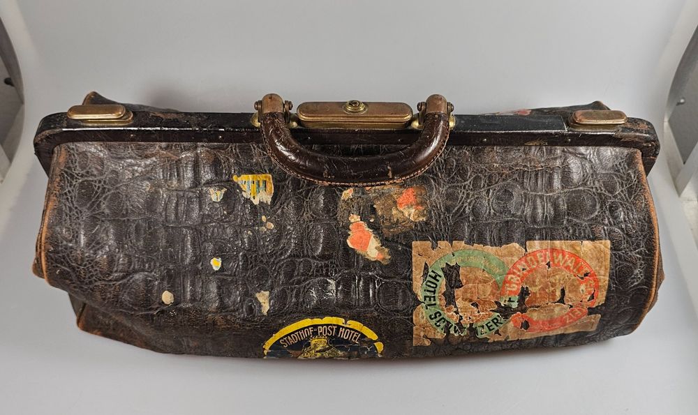 Hebammentasche Doktortasche/Arzttasche aus Leder mit Charme