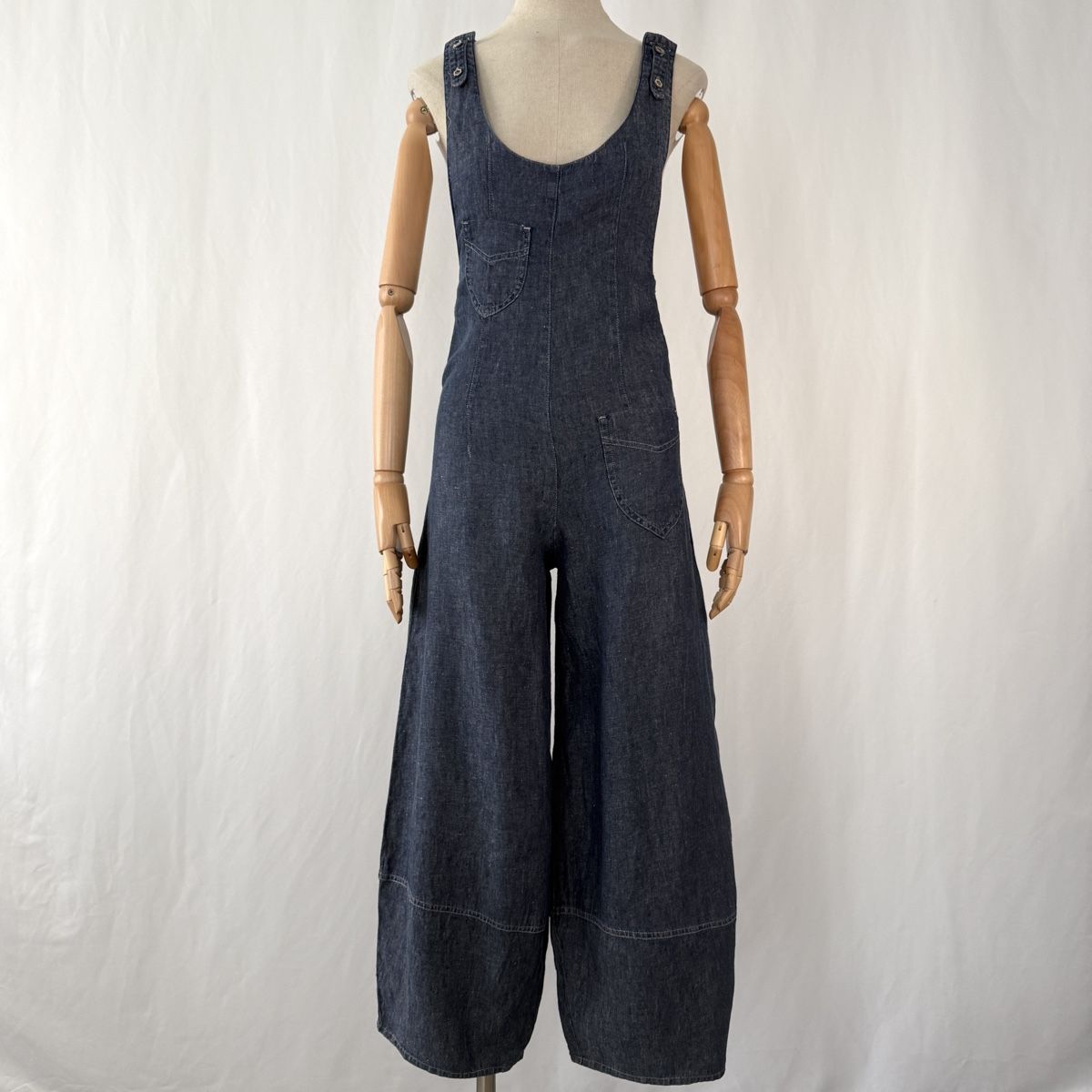 Tute: ECHAPPEES BELLES Linen Denim Romper – Nuovo (secondo la descrizione) da Emmen venduto da Colette-Juliette