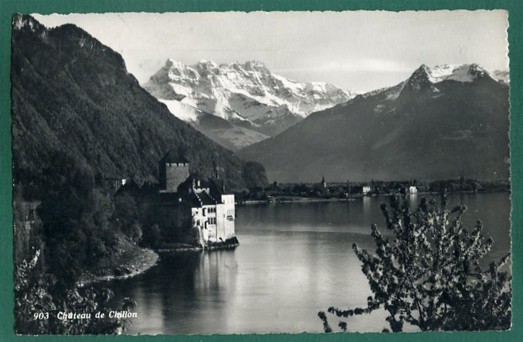 Cartoline postali: Château de Chillon, 1952, gelaufen – Usato da Sargans venduto da Hausi1951