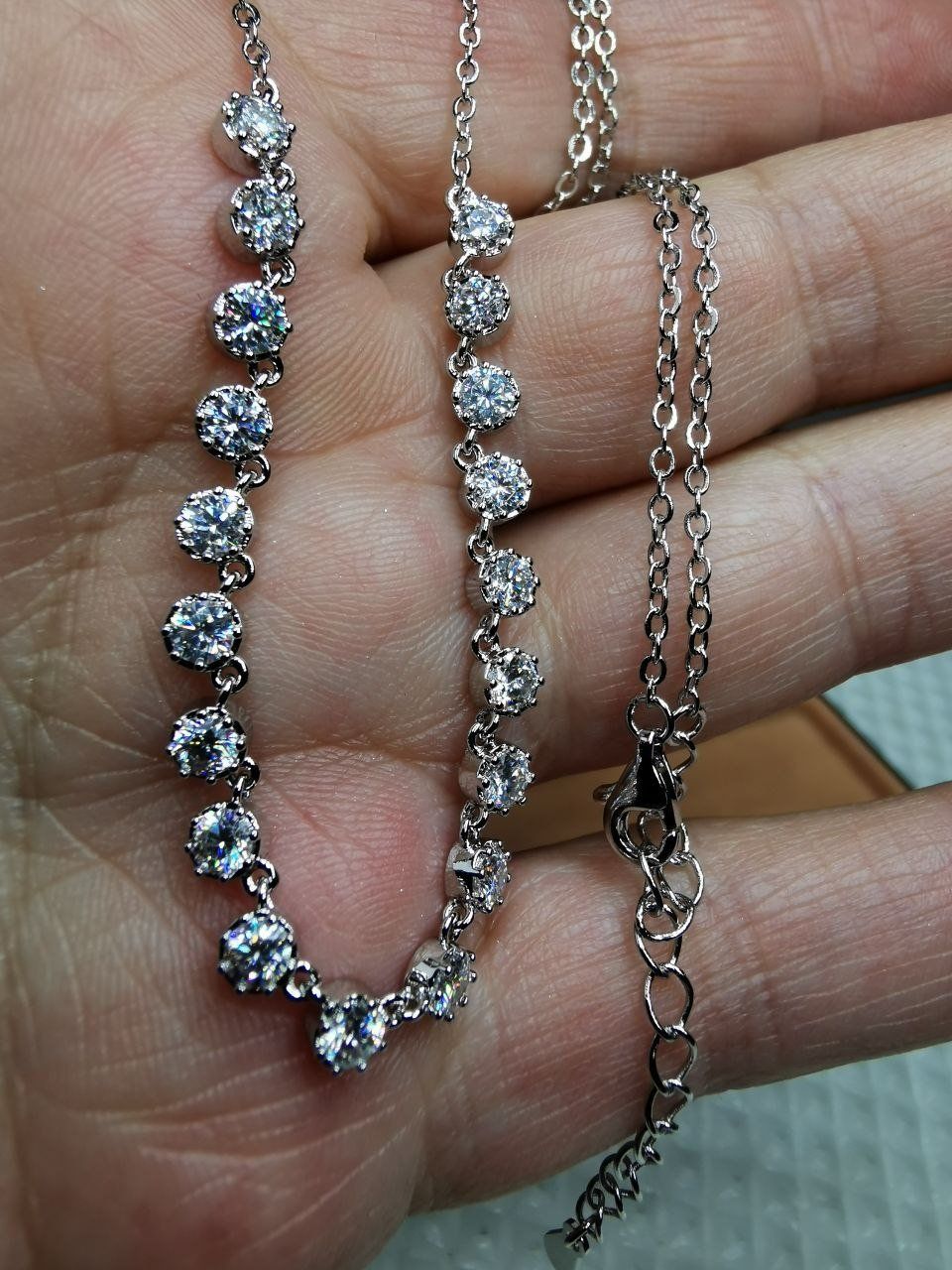 Catenine: Collier avec diamants de moissanite de 1,9 ct GRA – Nuovo e nell'imballaggio originale da Reconvilier venduto da Tsma67 8