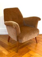 BE/ZH – Mid-Century scandi - Sessel/Fauteuil – Samt/velours