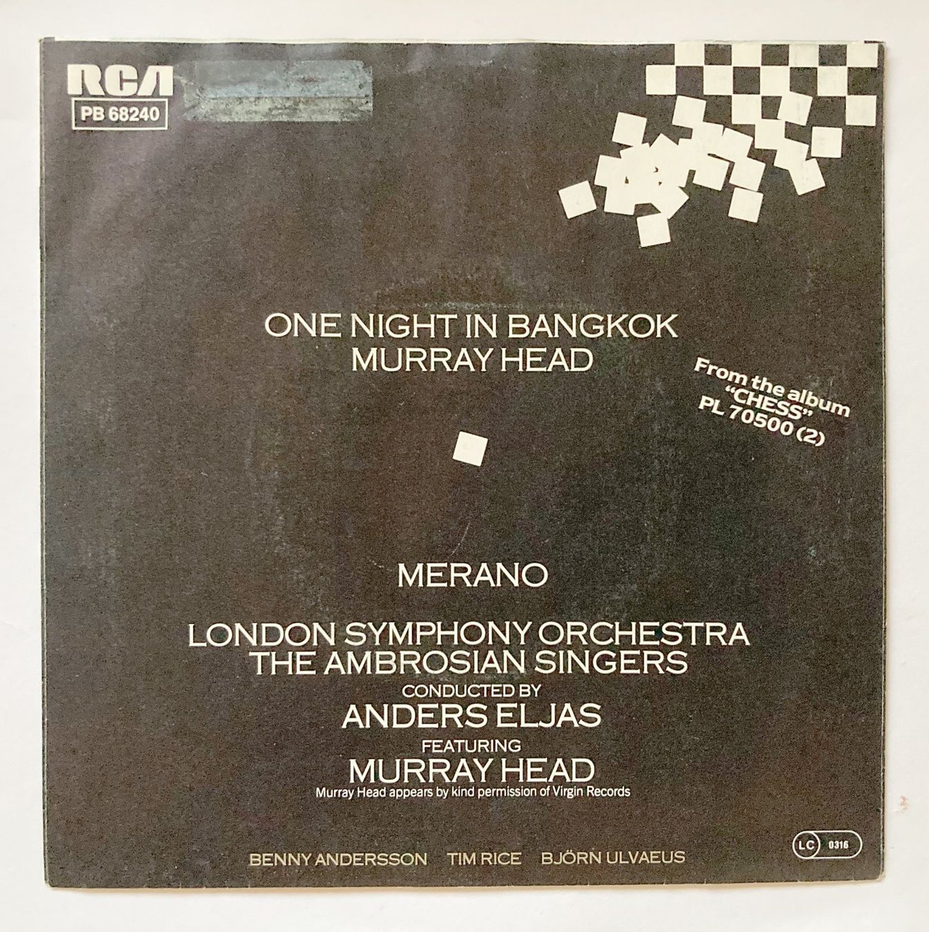 Schallplatten: MURRAY HEAD - ONE NIGHT IN BANGKOK – Gebraucht aus Bottens von hotter-than-hell 1