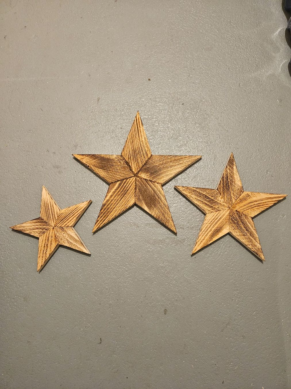 Alle Dekorationen: Rustikale Holzsterne, Deko, 3er Set, Handarbeit – Neu (gemäss Beschreibung) aus Brunnen von kent03