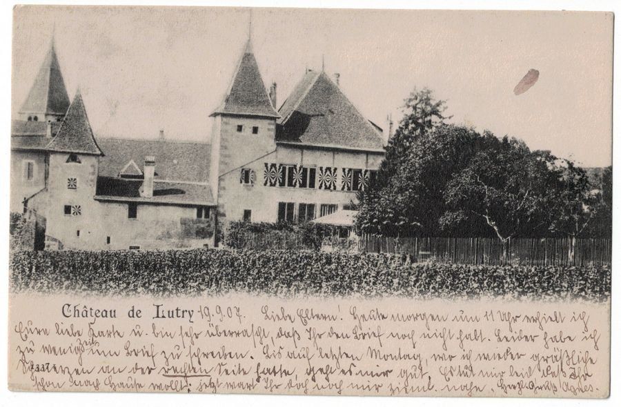 Cartoline postali: Château de Lutry, circulée 1907 – Usato da Frauenfeld venduto da POML