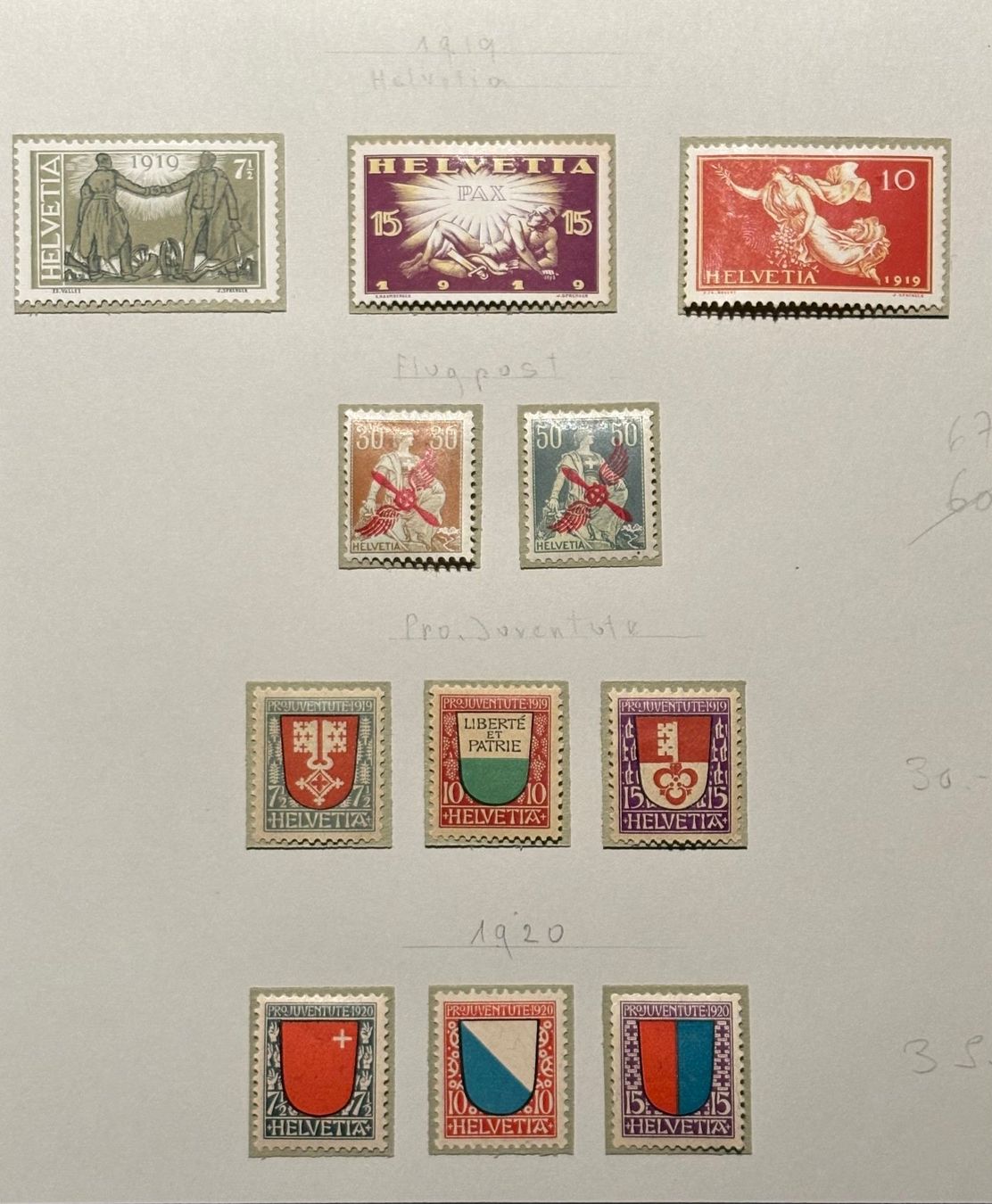 Tous les timbres: SCHWEIZER BRIEFMARKEN – D'occasion à Ostermundigen par Wyatt-Earp