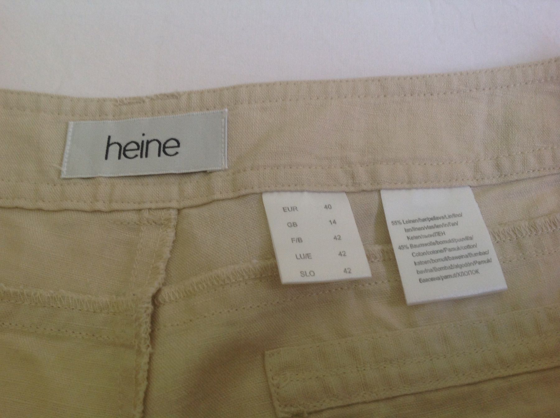 Heine Pantalons: Heine - Short - 40 - Lin – D'occasion à Sion par accroshoes 5