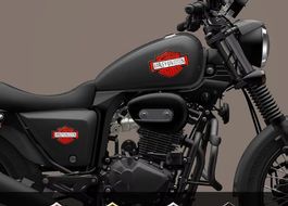 Autocollant métal Harley Davidson