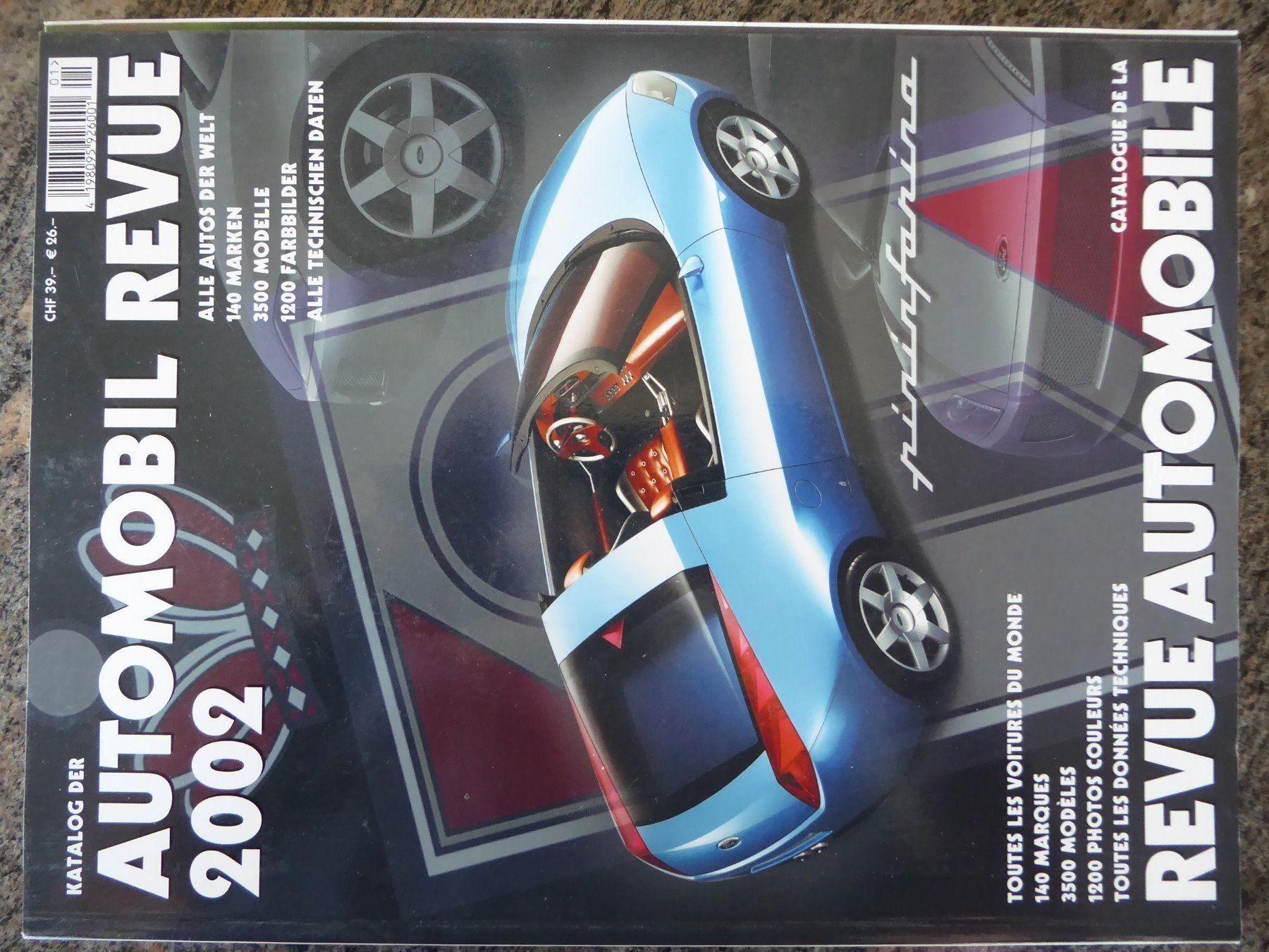 Riviste & Magazine: AUTOMOBIL REVUE KATALOG 2 0 0 2 – Usato da Wilen b. Wil venduto da Rasti2
