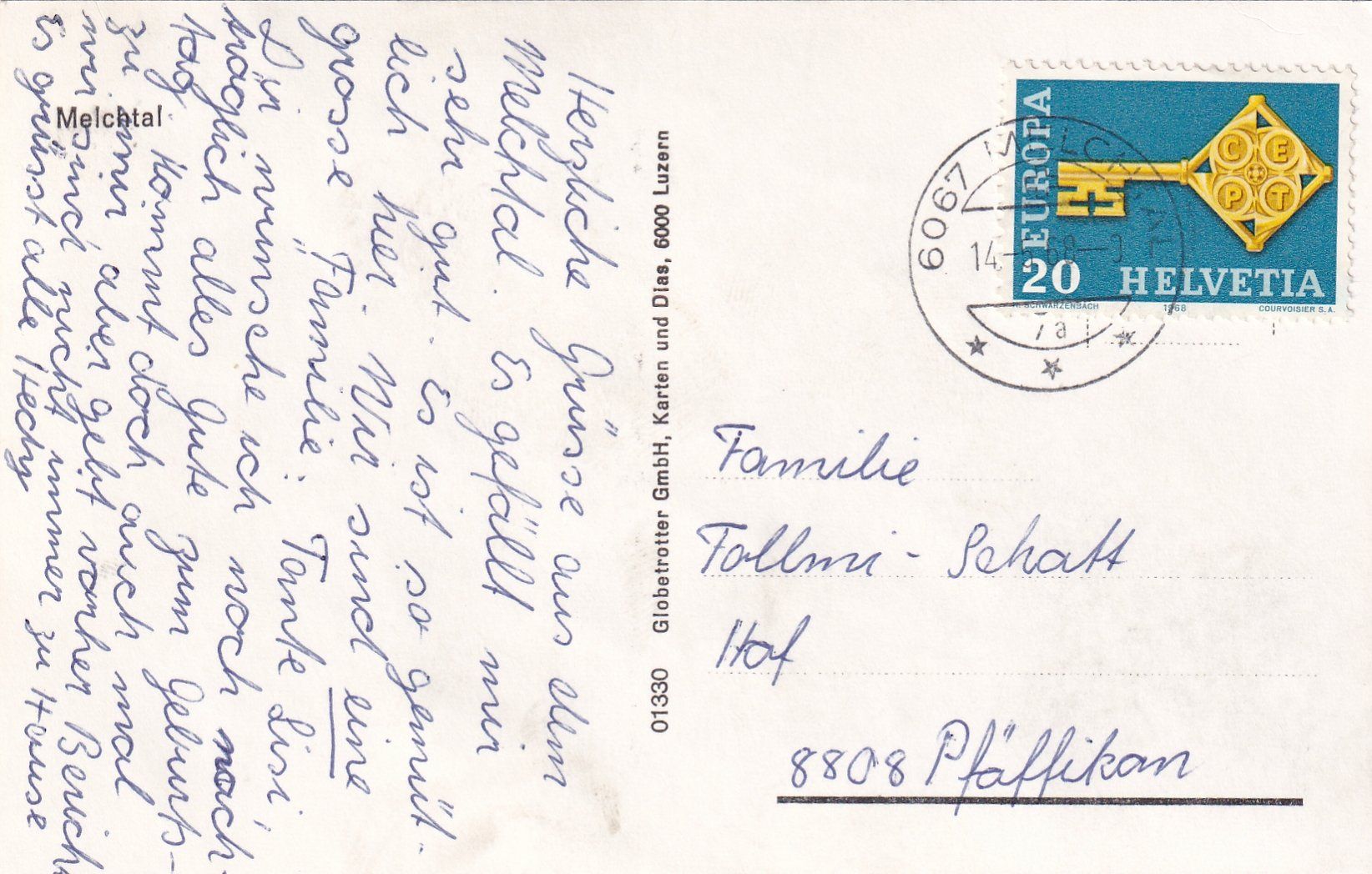 Cartoline postali: Melchtal (5 Ansichten) /ay – Usato da Hombrechtikon venduto da Rudolf07 1