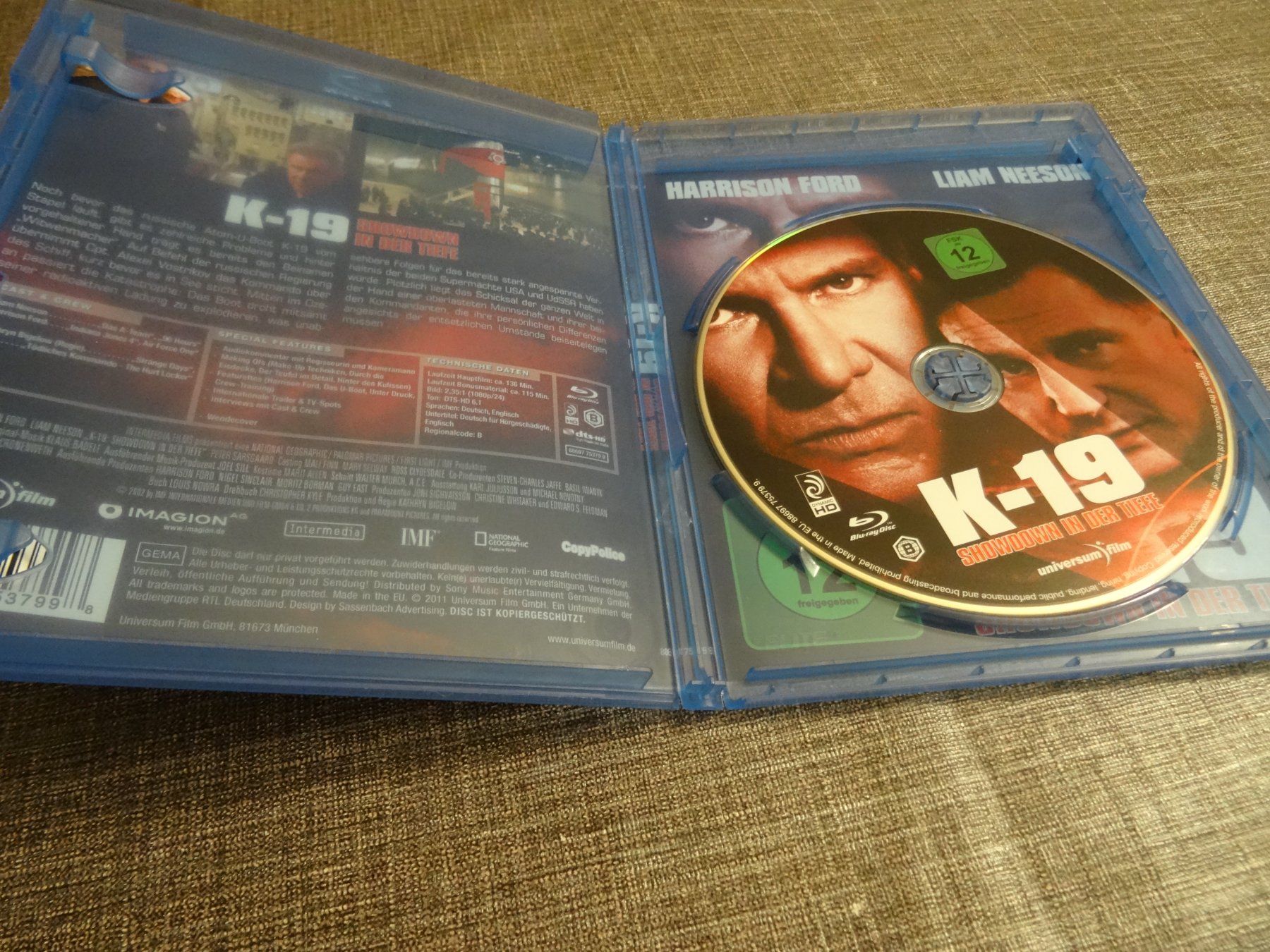 Tous les DVDs: Blu-ray K-19: Showdown in der Tiefe Harrison Ford – D'occasion à Olten par Disc-Verkauf 1