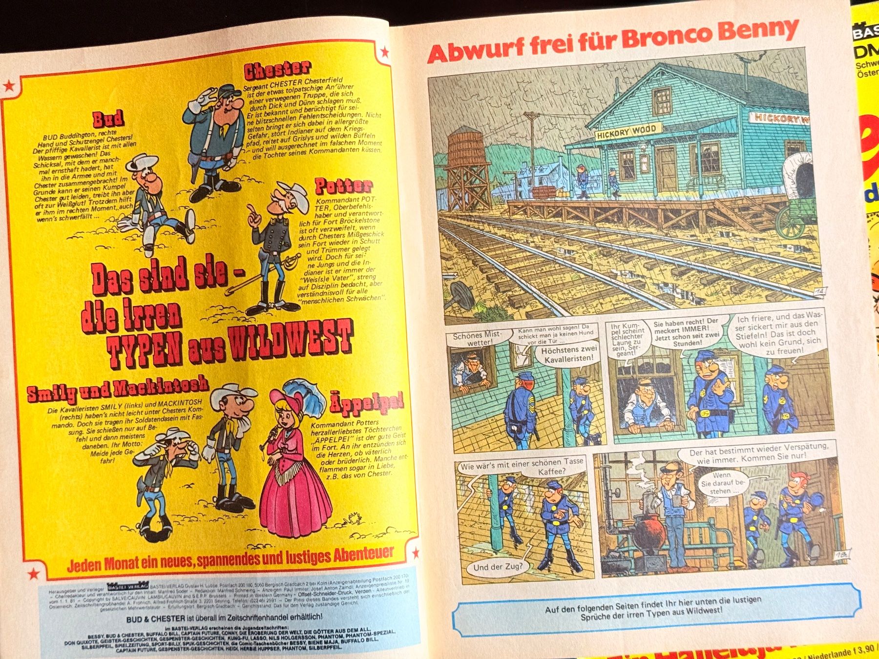 Fumetti: Bud & Chester Comic-Hefte Nr. 14 & 16 - Wildwest Klassiker – Usato da Zuerich venduto da SonderArt-Wertgut 2