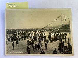 alte Ansichtskarte Zürichseegefrörne 1929