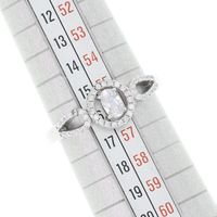 Silberring - 925 mit Zirkonia, Grösse 56/17.8 mm.