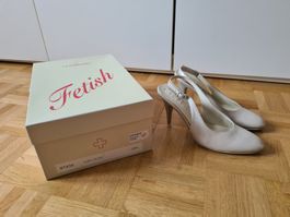 A.F.VANDEVORST │ Designer Slingback Leder Pumps │ 39.5
