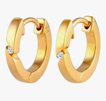 DIAMONDS Ohrringe Damen Creolen Basic mit Diamant (0.03 ct.)