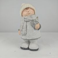 Winterengel Dekofiguren  aus Terrakotta