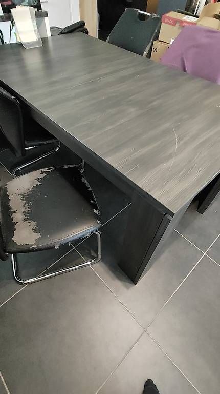 Tischset: Table à manger avec chaises et rallonge – Gebraucht aus Chatonnaye von scharf 3