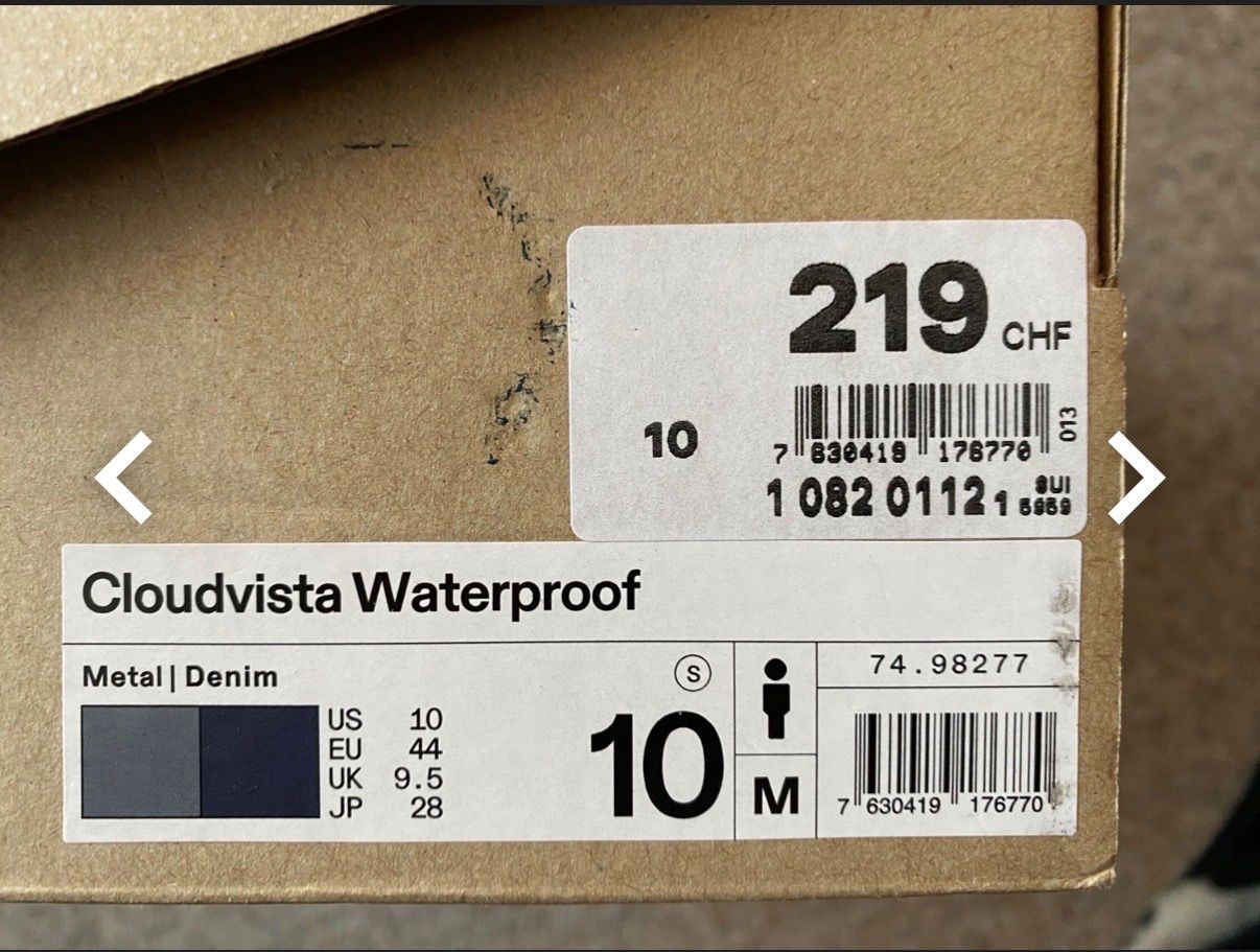 On Herrenschuhe: Laufschuhe ON Cloudvista Waterproof Gr. 44 – Neu und originalverpackt aus Oberweningen von Achille.3 1