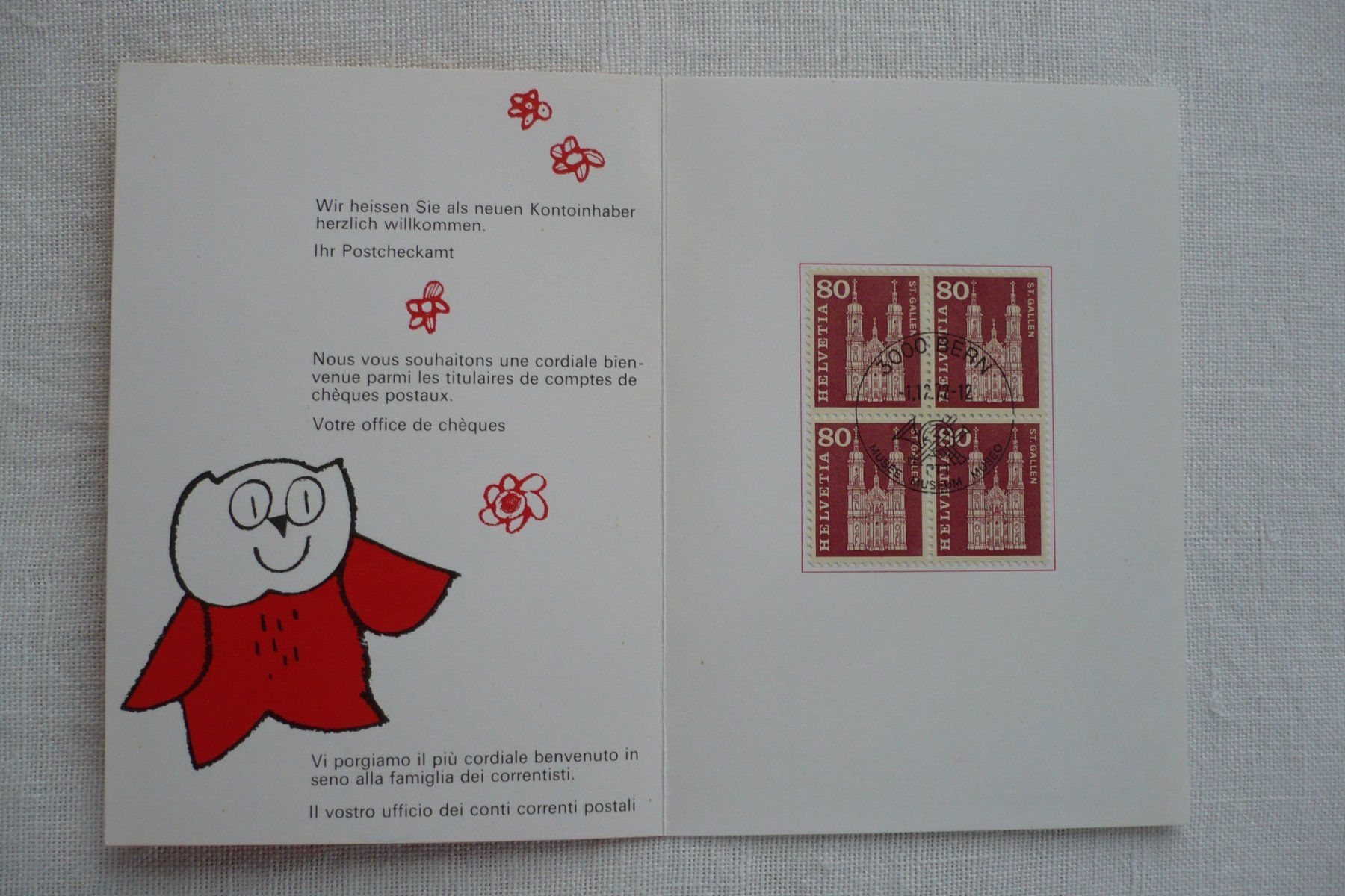 Tous les timbres: 1972 Dankfolder Postcheckamt – D'occasion à Zürich par saltandpepper008 1