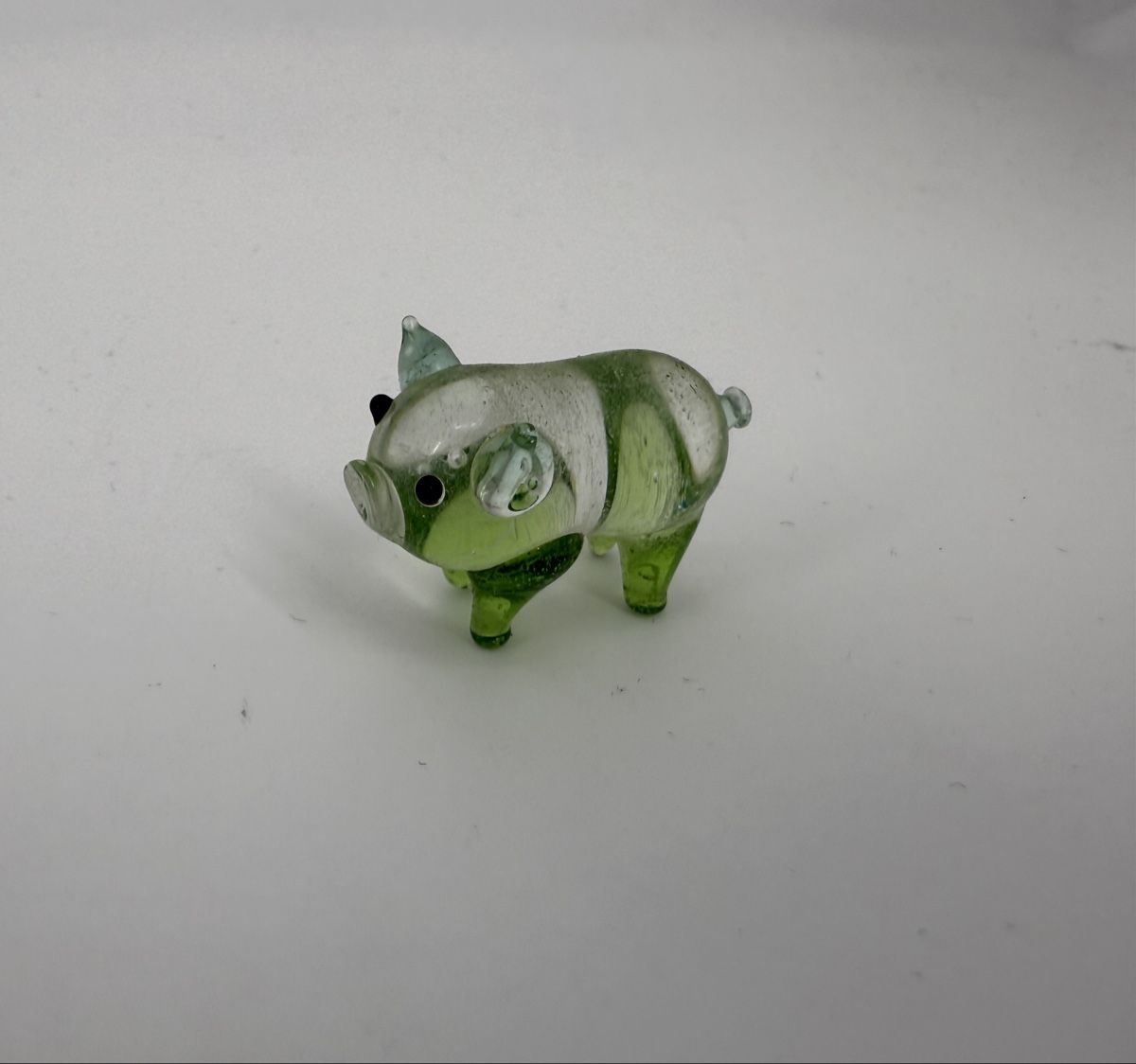 Statuette: Deko Figur Schwein aus Glas  – Usato da Auenstein venduto da moin.