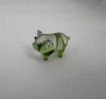 Deko Figur Schwein aus Glas 
