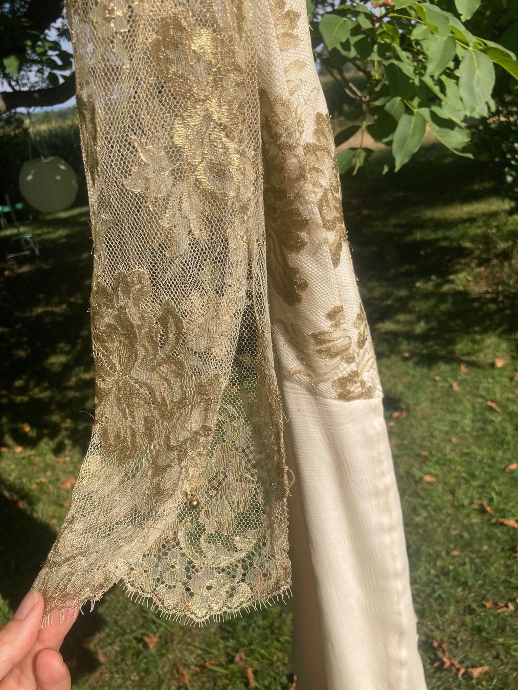 Vestiti: Kleid Seide Spitzen & Gold 36 Brautkleid – Nuovo (secondo la descrizione) da Oetwil am See venduto da abtDesign 3