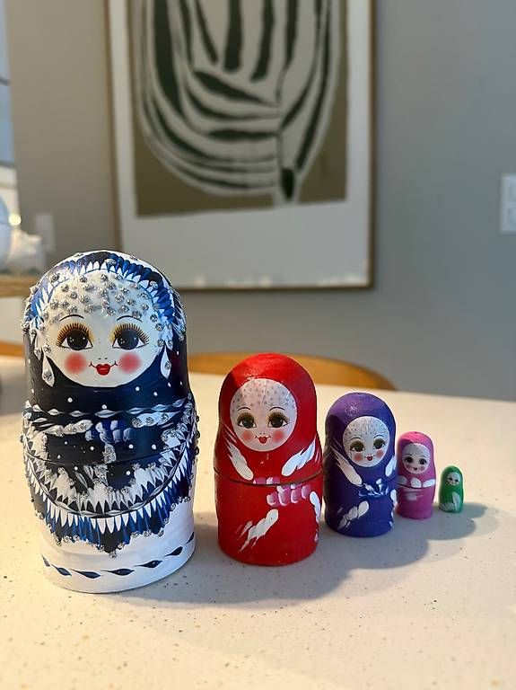 Figuren: Babushka / Matrjoschka handbemalt – Neu und originalverpackt aus St. Gallen von Alina.33