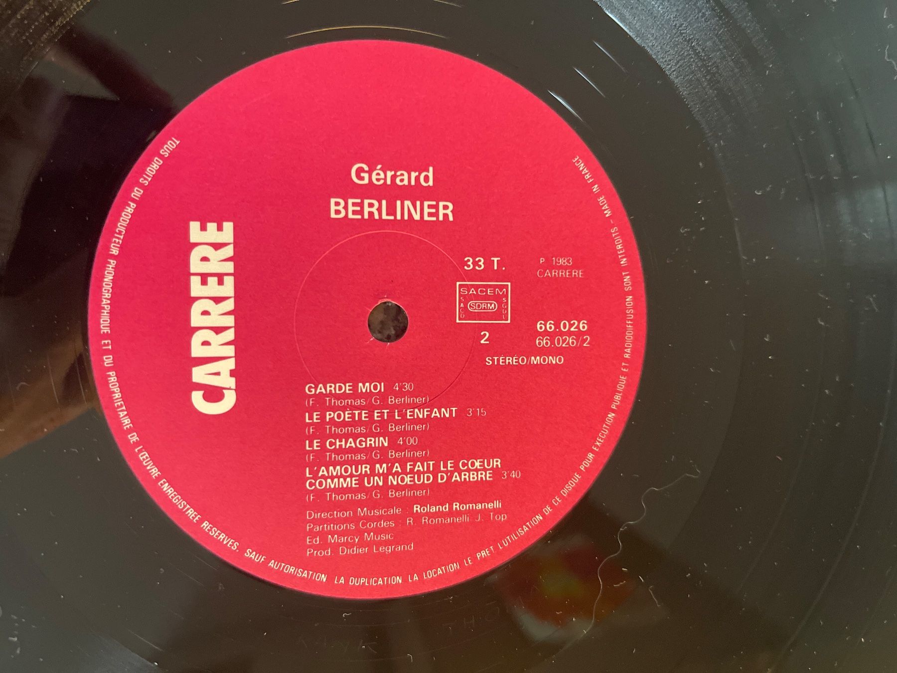 Dischi in vinile: S1205/Gérard Berliner - Berliner – Usato da Frutigen venduto da Philippe_jsp 2