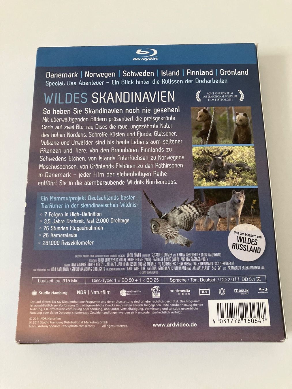 Tutti i DVDs: Wildes Skandinavien [Blu-ray] – Usato da Arbon venduto da Sugofresser 1