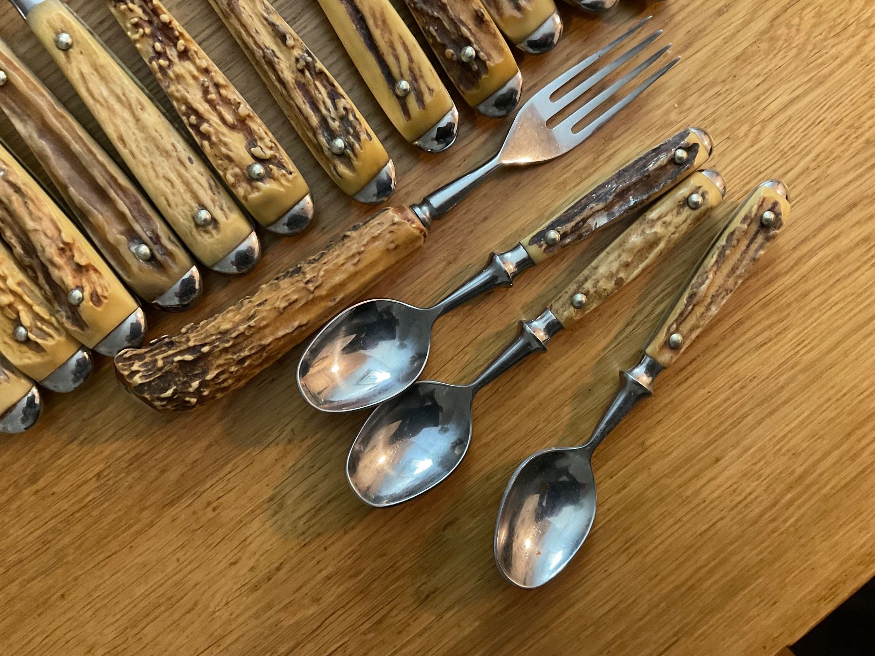 Set di posate: Besteck Set aus Horn Rostfrei – Usato da Urdorf venduto da alda02 4