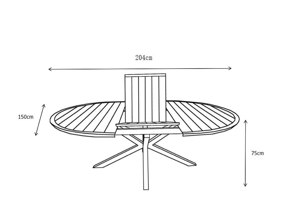 Tavoli: Gartentisch ausziehbar 150cm – Usato da Stäfa venduto da clahol 2