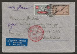 1937 : Brief nach Montevideo (Zeppelin Südamerikafahrt)