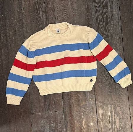 Pull court à rayures Petit Bateau Taille 8 ans