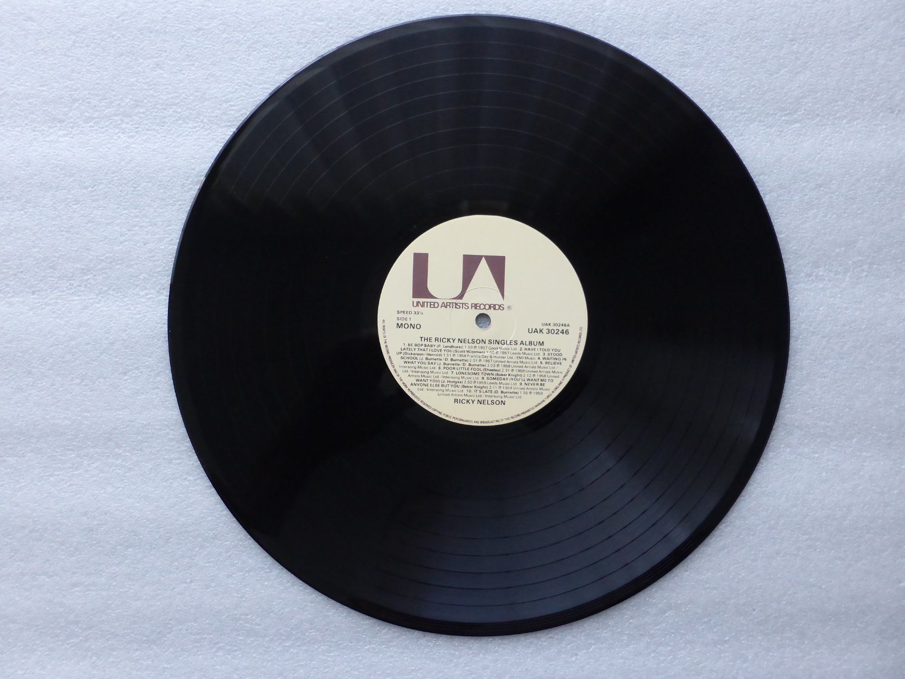 Schallplatten: VINYL  LP  RICKY NELSON – Gebraucht aus Küssnacht am Rigi von Sunnestrahl 1