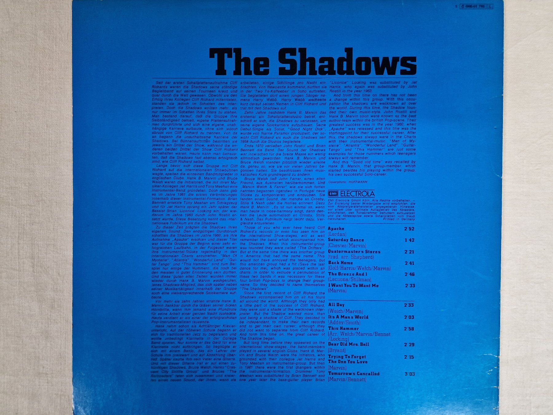 Dischi in vinile: The Shadows LP – The Shadows – Usato da Root venduto da atelier22 1