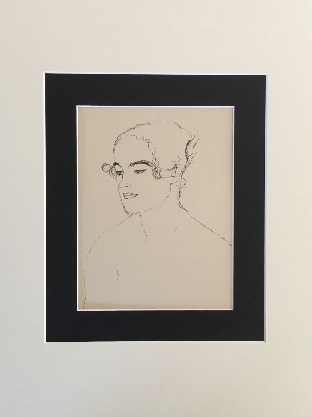 Grafica & Litografie: Gustav Klimt       "Brustbild eines Mädchens"  DRUCK – Usato da Nennigkofen venduto da juhit 1
