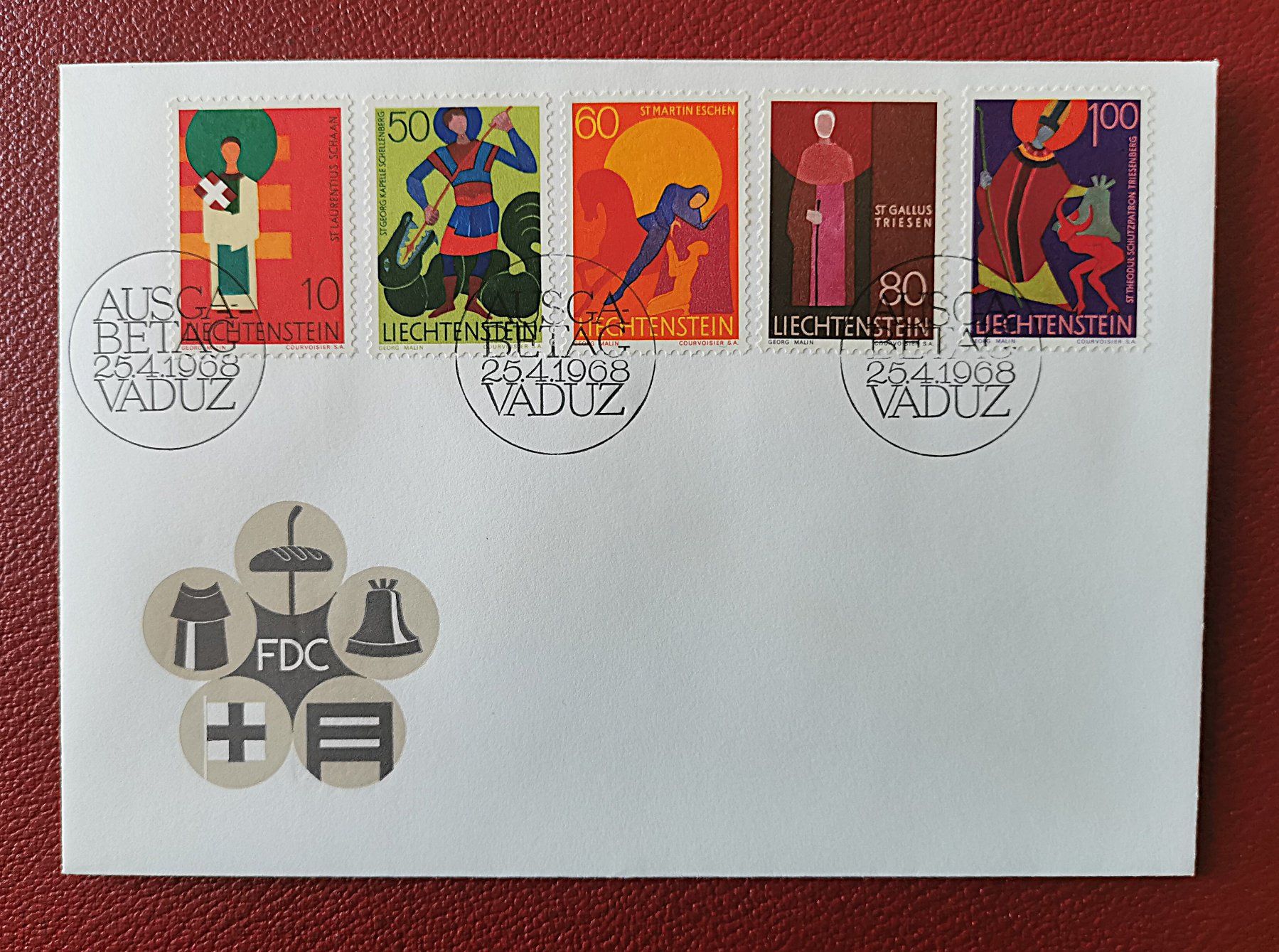 Tutti i francobolli: FDC Fürstentum Liechtenstein – Usato da Lichtensteig venduto da chlepfshit