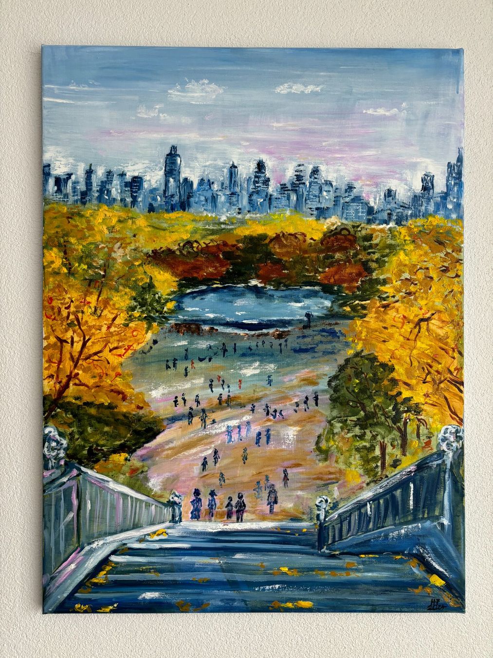 Dipinti: Herbst in New York City – Nuovo (secondo la descrizione) da Cham venduto da Felha
