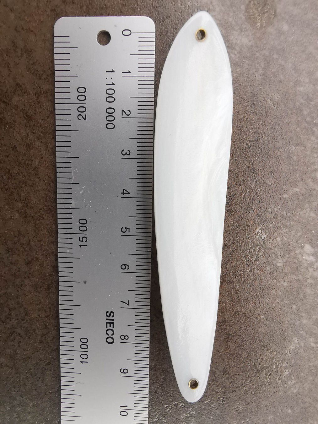 Esche: Pure White Diamond Perlmuttspange 90 mm – Nuovo (secondo la descrizione) da Arbon venduto da Helmuth 3