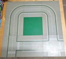 LEGO 9x Strassenplatte / Baseplate 32x32