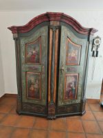 Bodenseeschrank antik, handbemalt, 4-Jahreszeiten