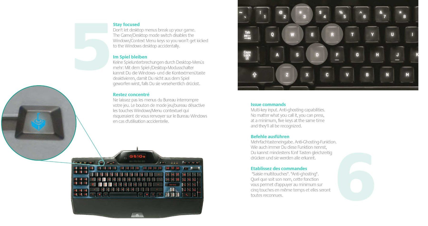 Logitech Tastiere: Logitech G510S Gaming Keyboard TipTop - SELTEN – Usato da Thun venduto da videogeek 7